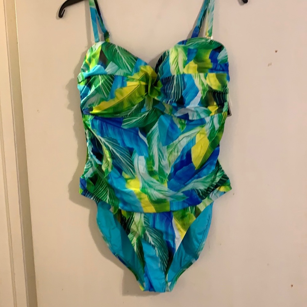NWT La Blanca Tropical Bandeau 18W